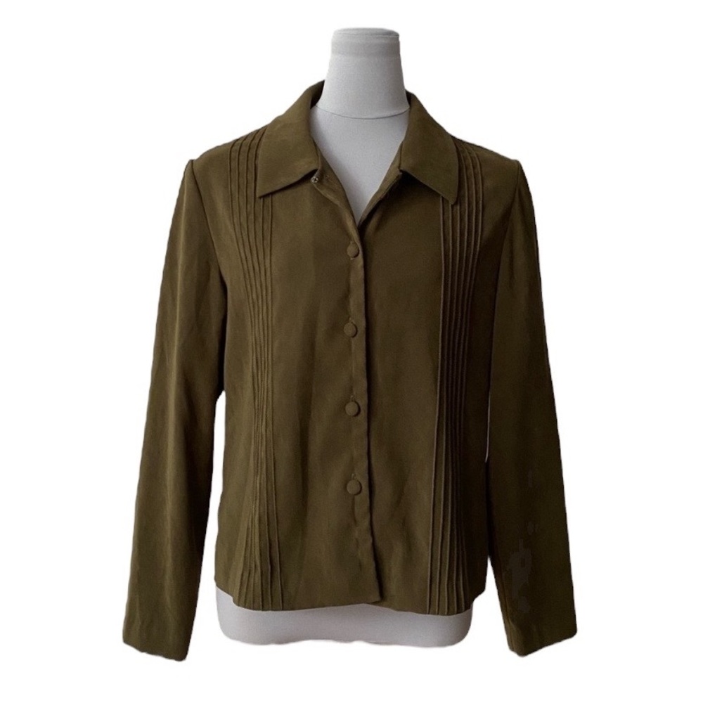 Vintage Button Down Olive Shirt